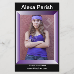 One or Two Sided Model Head-shot Comp/Zed Card