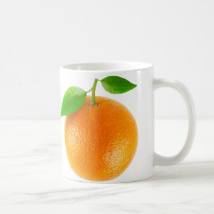 One orange coffee mug