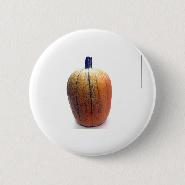 One Orange Pumpkin 2 Inch Round Button (Front)