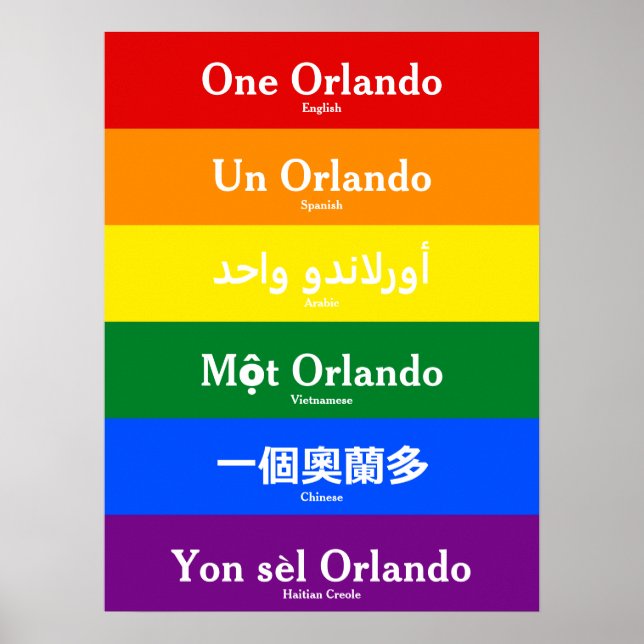 One Orlando Poster (Front)