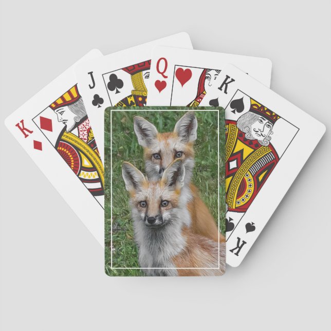 One Pair...Of Foxes Playing Cards (Back)