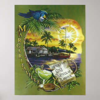 One Particular Harbor Jimmy Buffett Lyrics Poster