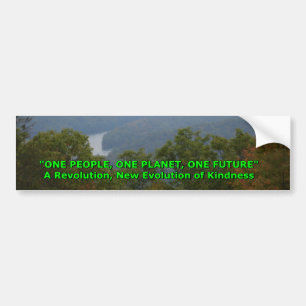 One People, One Planet, One Future Bumper Sticker