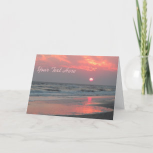 One Perfect Sunset - Oak Island, NC Card