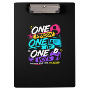 One Person, One ID, One Vote Clipboard