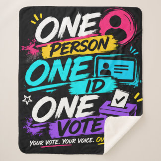 One Person, One ID, One Vote Sherpa Blanket