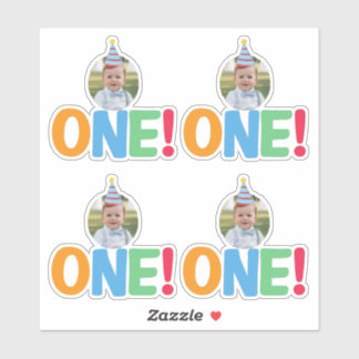  One Photo birthday Cupcake Topper