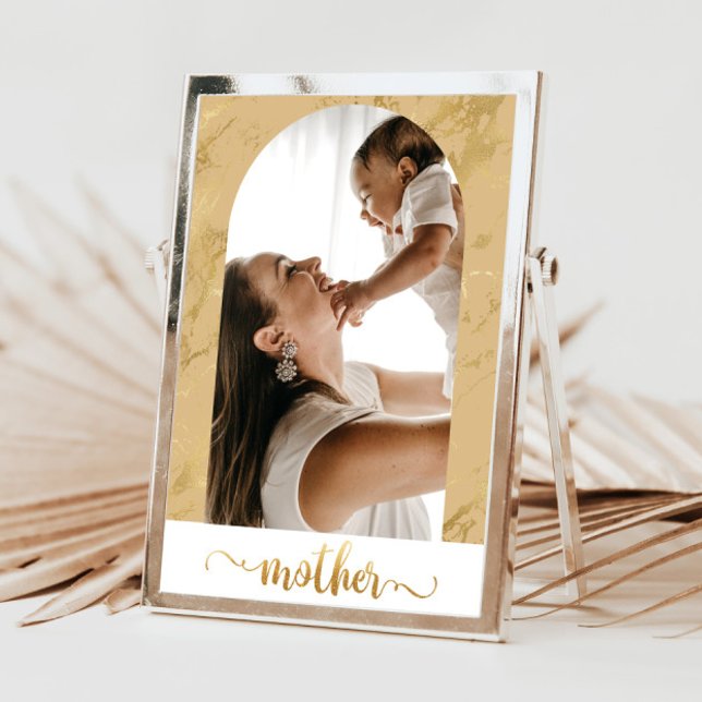 One Photo Simple Boho Frame New Mom Pregnancy Print (Creator Uploaded)