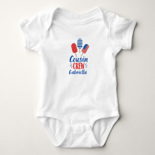 One Piece Bodysuit 4th of July Cousin Crew T Shirt