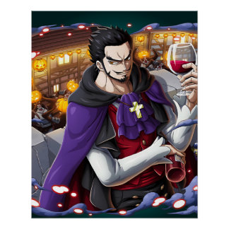 One piece Dracule Mihawk Poster