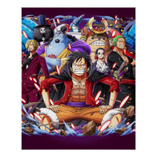 One piece Straw Hats Wano Poster