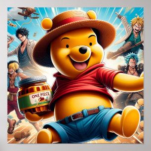 One Piece Winnie the Pooh 1 Poster