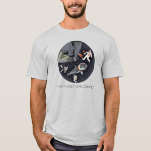 One Planet One Chance - Earth Day(Cartoon Texture) T-Shirt