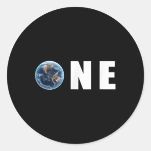One Planet Take Care Of It Earth Day Outfit Gift Classic Round Sticker