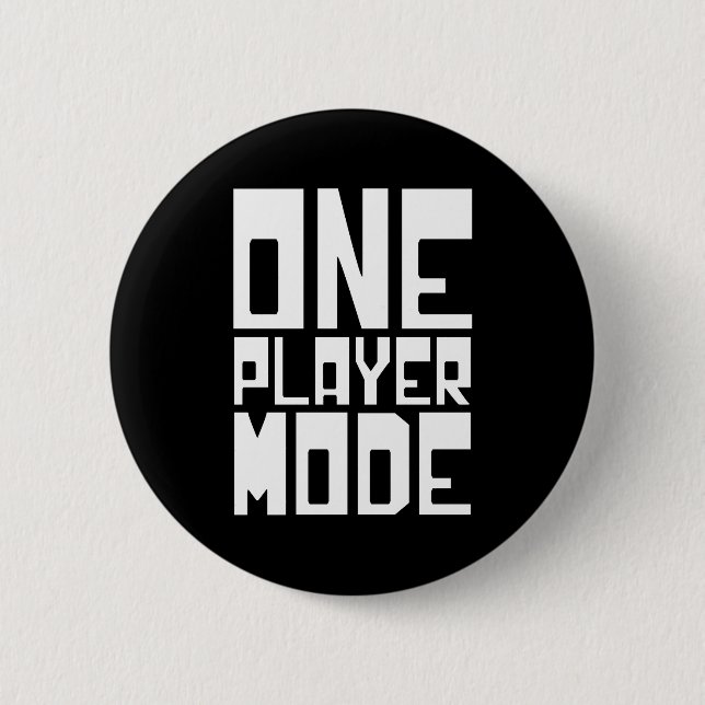 ONE PLAYER MODE 2 INCH ROUND BUTTON (Front)