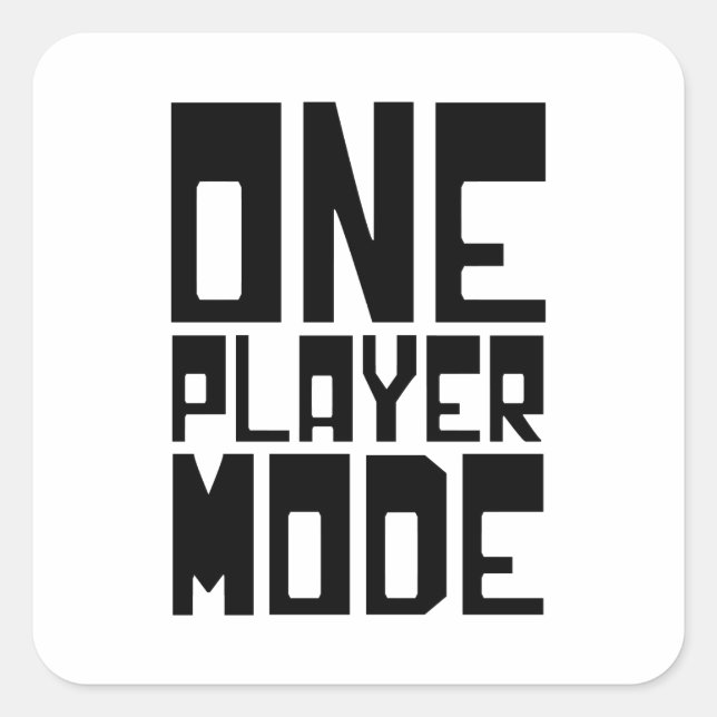 ONE PLAYER MODE SQUARE STICKER (Front)