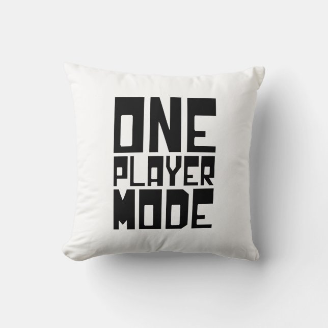 ONE PLAYER MODE THROW PILLOW (Front)