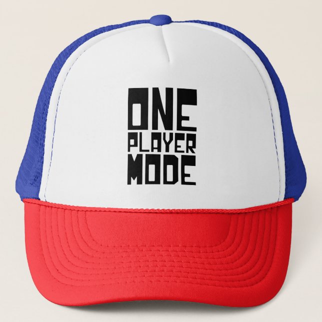 ONE PLAYER MODE TRUCKER HAT (Front)