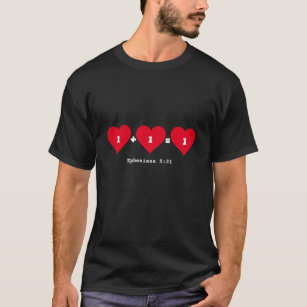 ONE PLUS ONE EQUALS ONE Christian Valentine's Day T-Shirt