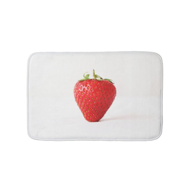 One Red Strawberry bmcna Bath Mat (Front)