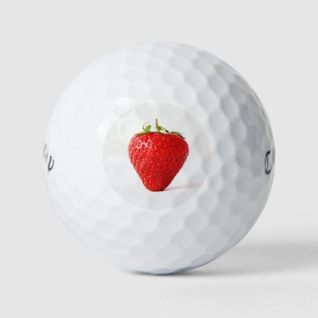 One Red Strawberry cwb gbm Golf Balls (Front)