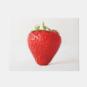 One Red Strawberry dmcn Doormat