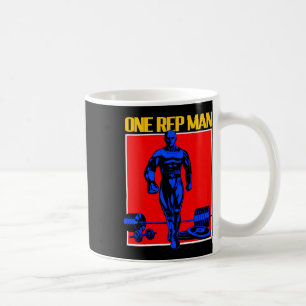 One Rep Man Weightlifting Bodybuilding Gym Workout Coffee Mug
