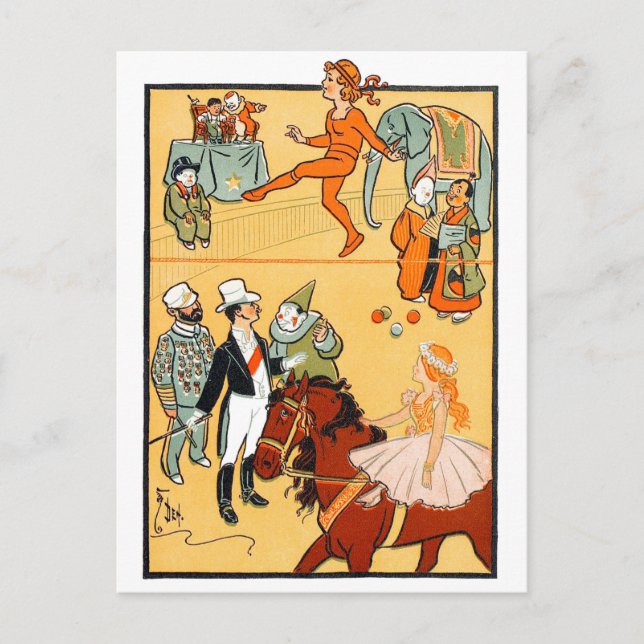 One Ring Circus: The Ringmaster & Crew Postcard (Front)