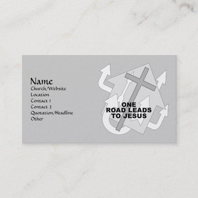 One Road Business Card (Front)