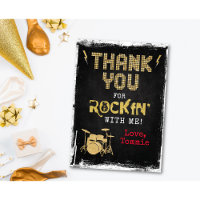 One Rockstar Carte de remerciements d'anniversaire