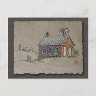 One Room School Postcard