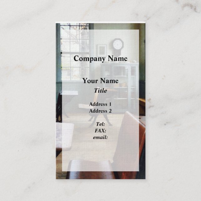 One Room Schoolhouse Business Card (Front)