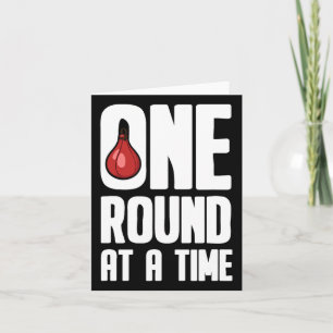 One Round At A Time Boxing Gloves - Boxer  Card