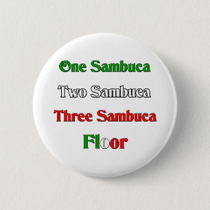 One Sambuca 2 Inch Round Button
