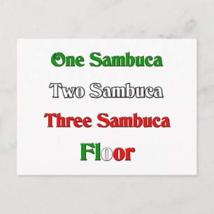 One Sambuca Postcard