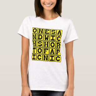 One Sandwich Short Of A Picnic, Crazy T-Shirt