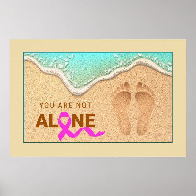 One Set of Footprints in the Sand  Poster (Front)