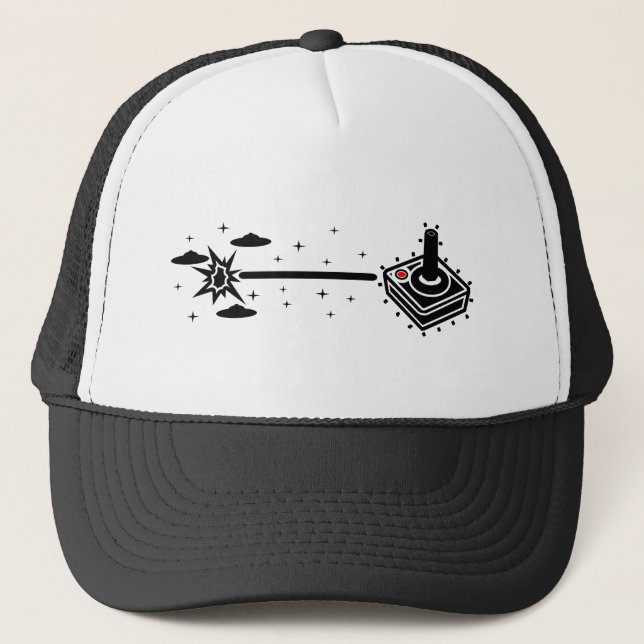 One Shot Joy Stick Trucker Hat (Front)