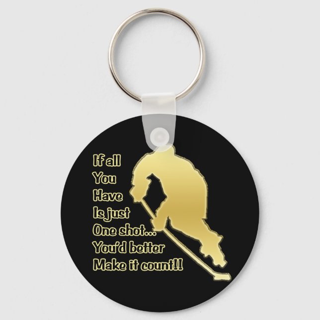 One Shot Keychain (Front)