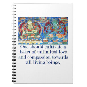 One Should Cultivate A Heart - Compassion Quote  Notebook