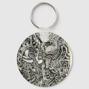 One-Sided Competition, by Brian Benson Keychain