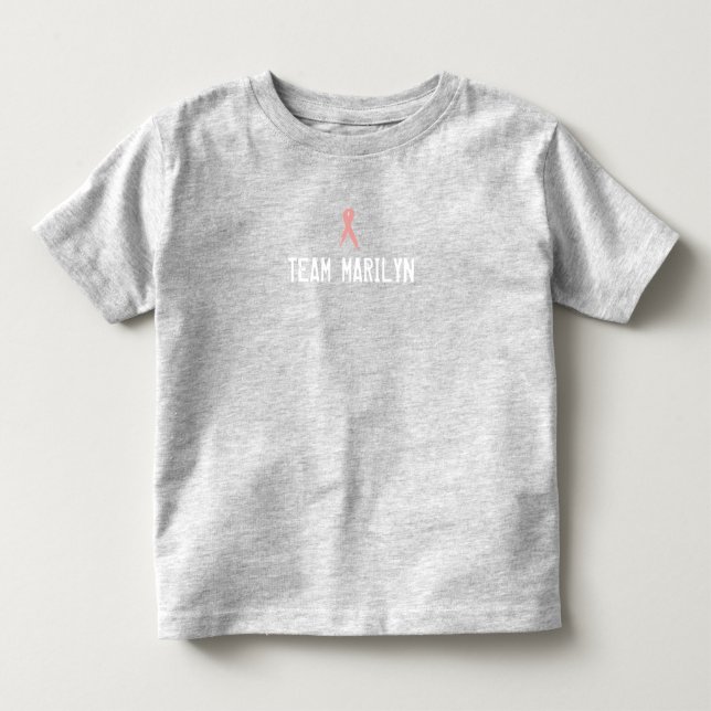 One Sided Grey Toddler Team only T-Shirt (Front)