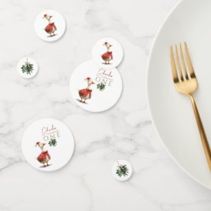 One Silly Christmas Goose Fest Winter Birthday Confetti