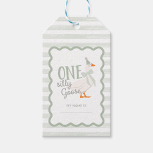 One Silly Goose 1st Birthday Adoption Stuffie  Gift Tags