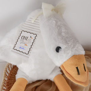 One Silly Goose 1st Birthday Adoption Stuffie  Gift Tags