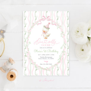 One Silly Goose 1st Birthday Invitation