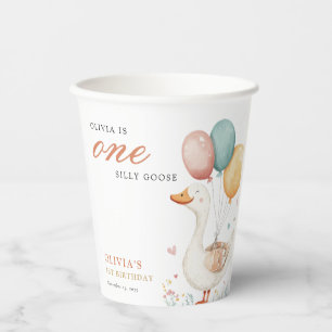 One Silly Goose 1st Birthday Party Paper Cups