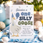One Silly Goose 1st Birthday Party Spring Birthday Invitation<br><div class="desc">Silly Spring Goose Collection

Waddle into spring with bright colours,  playful designs,  and plenty of silly goose charm. 
Browse our carefully curated matching items designed to complement each other seamlessly. 
Create a cohesive look with coordinating decor,  tableware,  and accessories.

All designs are © PIXEL PERFECTION PARTY LTD</div>