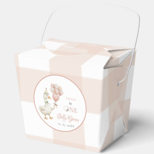 One Silly Goose Baby 1st Birthday Favor Box