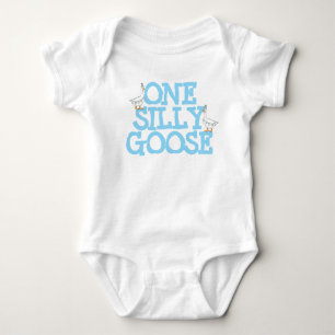 One Silly Goose  Baby Bodysuit